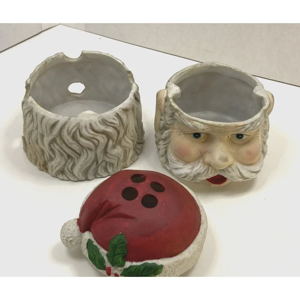 Vintage 1998 Heritage Mint Ltd Santa Claus Potpourri Warmer Christmas Decor 7 in